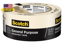 General Purpose Masking Tape, 2 Inch Wide, 1 Roll, 2050