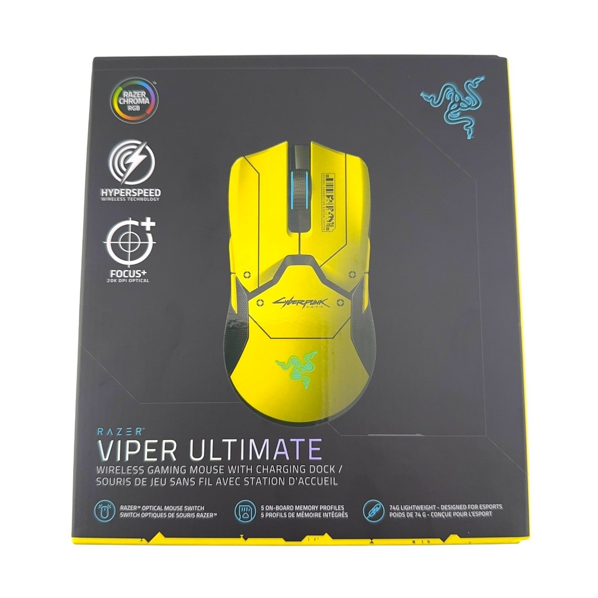 Razer viper ultimate cyberpunk 2077 マウス Razer Viper Ultimate with Charging Dock Cyberpunk 2077 Edition