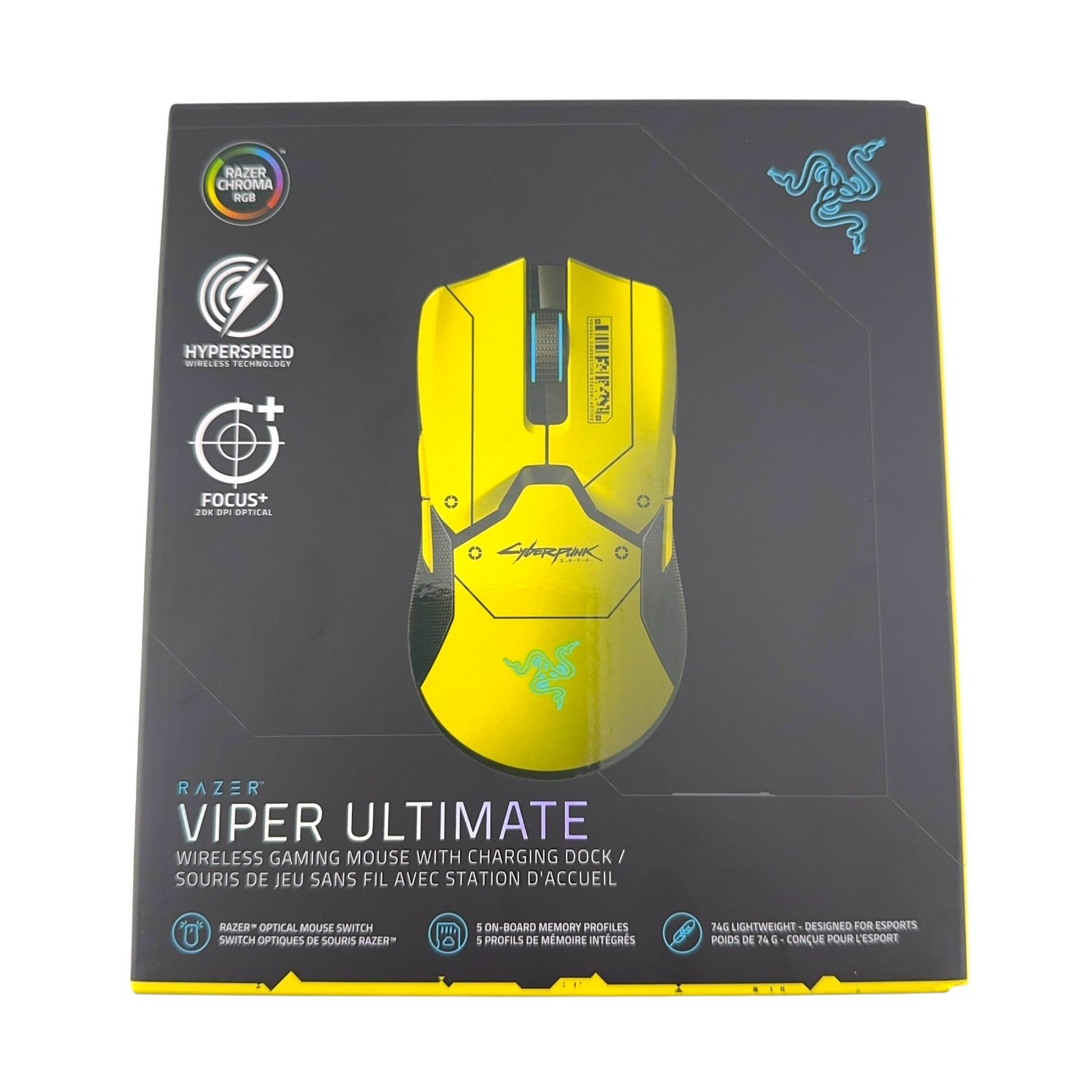 NEW Razer Viper Ultimate Cyberpunk 2077 Wireless Optical Gaming Mouse