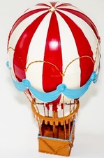 XL Metall Deko Dekoration Heißluftballon mit Aufhänger Ballon Fesselballon 38x20