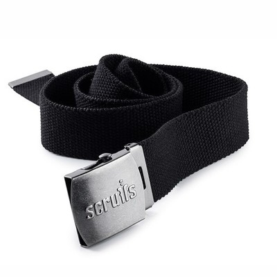 Scruffs Adjustable Clip Belt Buckle BLACK S/M Heavy Duty, Reinforced Cotton