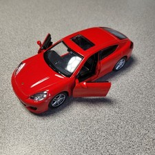 RMZ City 5" Scale Model Porsche Panamera Turbo Red Pull Back & Serial Number New