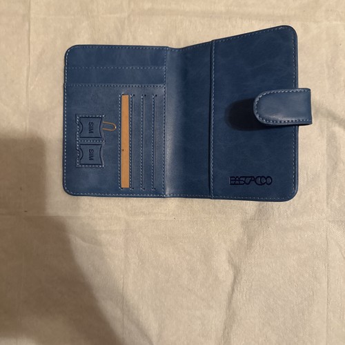 Pascacoo Passport Holder Case Card Organizer RFID Blocking - Blue Faux Leather - Picture 4 of 7