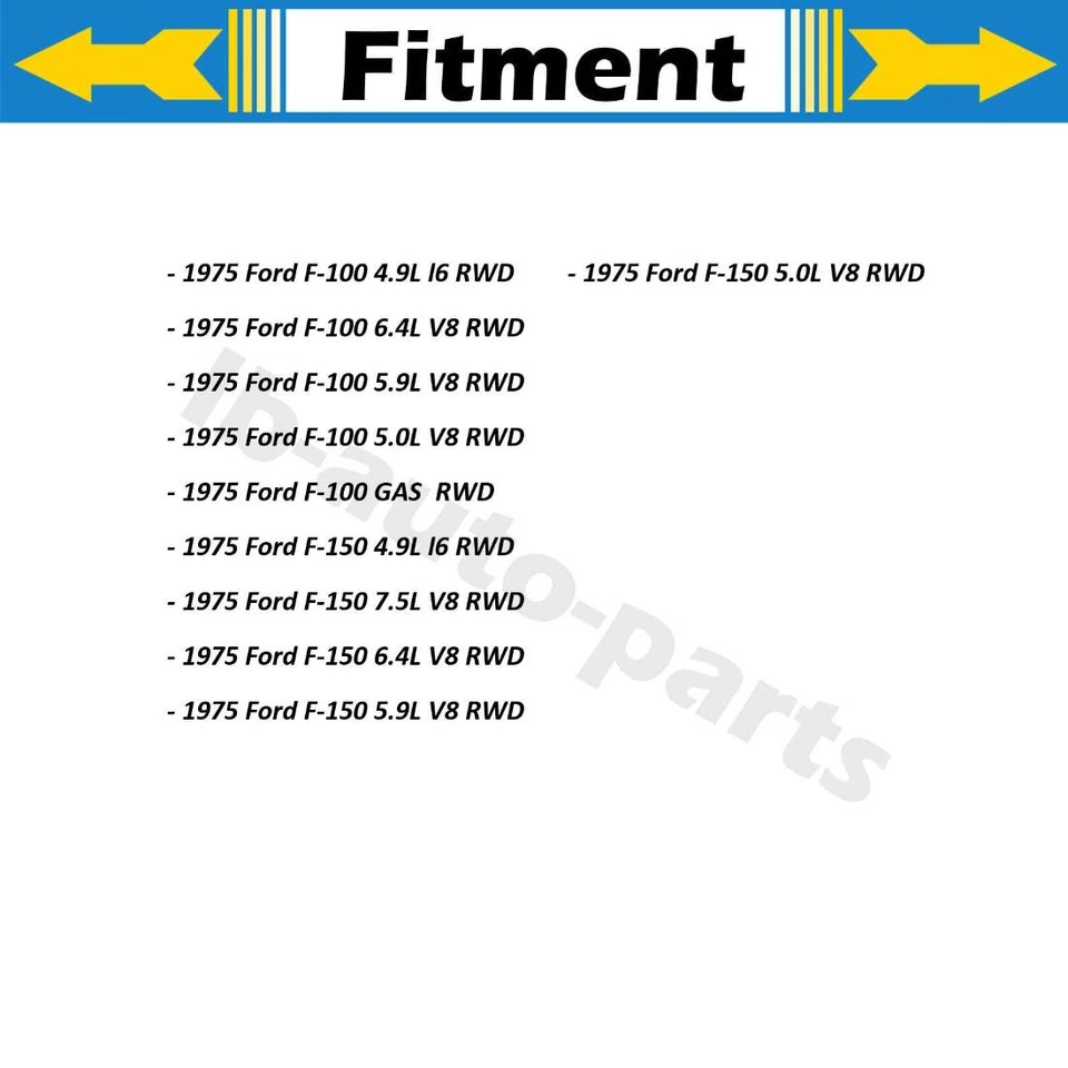 Cable de freno de estacionamiento trasero Dorman 2 piezas para Ford F-100 1975 4,9 L tracción trasera Foto 2 de 4
