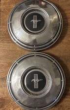 Vintage Lot Of 2 1968-70 Ford Mustang Dog Dish Poverty Hubcap Wheel 10.5 Inch Vintage Lot Of 2 1968-70 Ford Mustang Dog Dish Poverty Hubcap Wheel 10.5 Inch