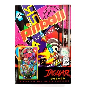 Pinball Fantasies Atari Jaguar Complete In Box Pristine Condition Tested & Works