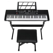 61-Key Electronic Keyboard Portable Digital Music Piano Stand, Bench ,Headphone