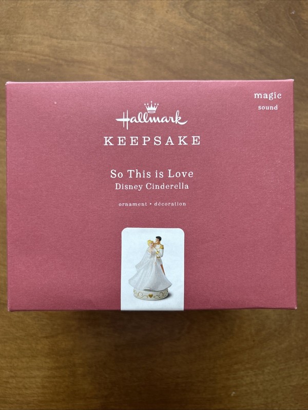 Hallmark Keepsake So This Is Love Disney Cinderella Porcelain Ornament Magic NEW