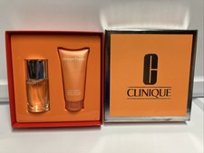 CLINIQUE 2pc GIFT SET w/ HAPPY Perfume Spray 1oz and Body Cream 2.5oz 