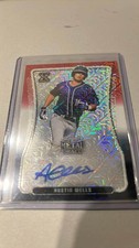 2020 LEAF METAL DRAFT AUSTIN WELLS AUTO MOJO CARD #D 2/3