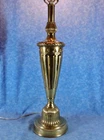 Vintage STIFFEL Brass 32" Trophy Urn Table Lamp-Flame Top- 3-Way- EUC