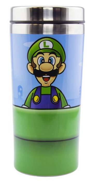 Thumbnail - Super Mario & Luigi Trinkflasche Metall Water Bottle Paladone Products