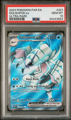 PSA 10 GEM MINT Golisopod ex 221/182 S&V Paradox Rift FA PSA 10 GEM MINT Golisopod ex 221/182 S&V Paradox Rift FA