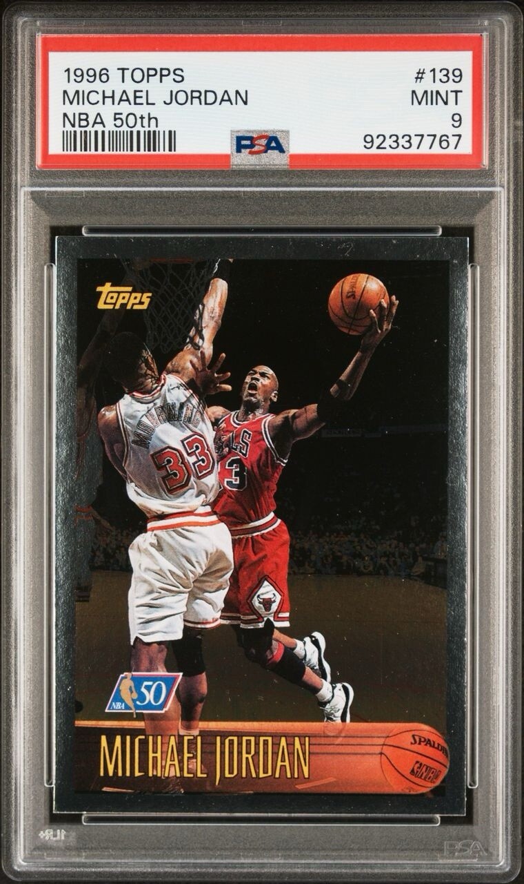 Michael Jordan 1996 Topps #139 NBA at 50 Price Guide - Sports Card 