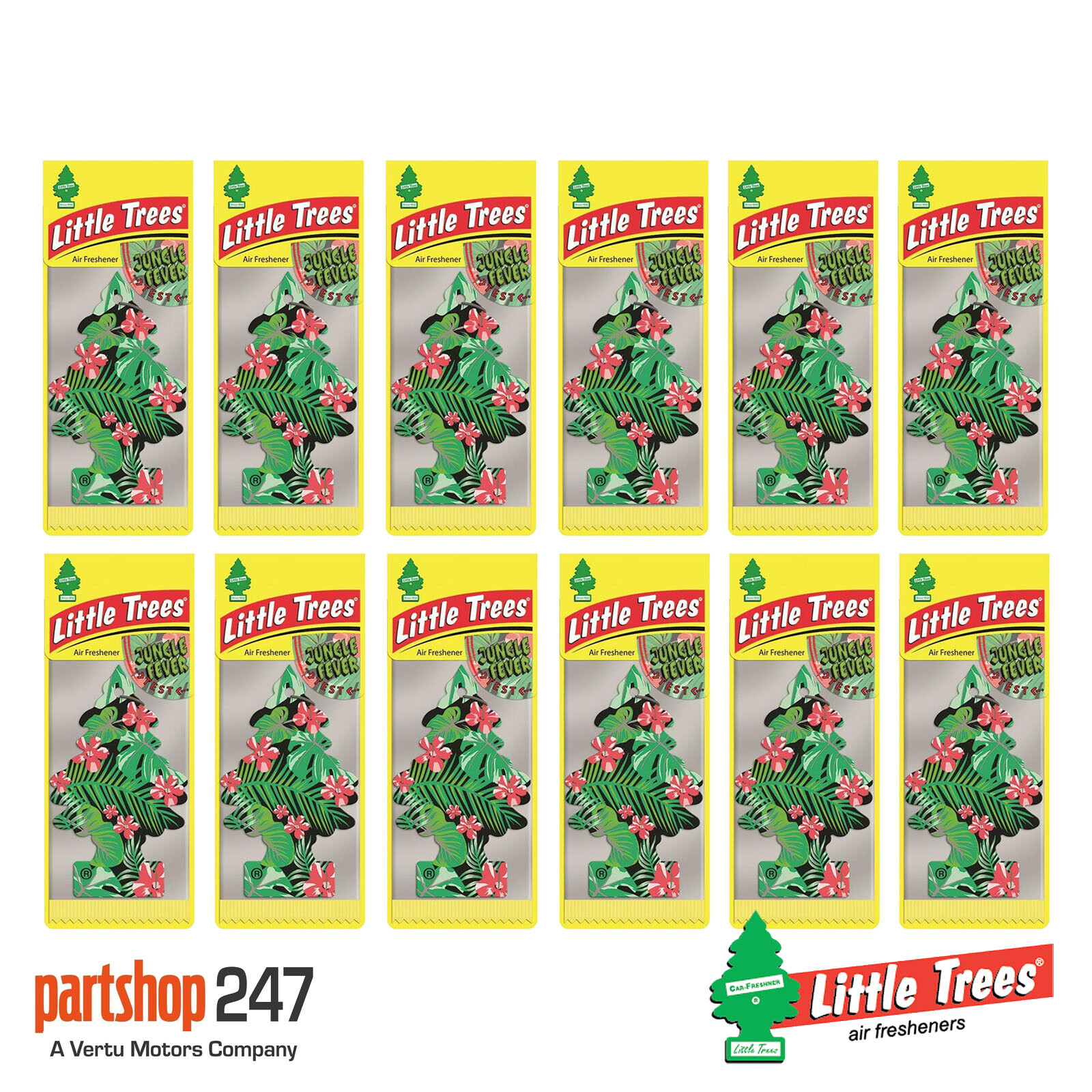 MTR0081 Car Air Freshener 3 Pieces Hanging Cardboard Jungle Fever By Little Tree - Image 13