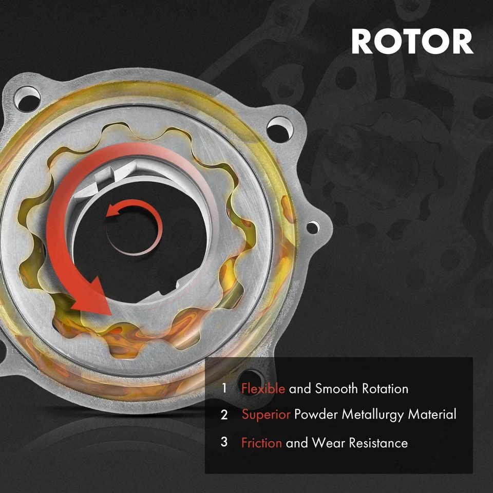Bomba de óleo do motor para Ford E-350 Econoline Club Wagon F-250 Super Duty F-350 F59 - Imagem 4 de 4