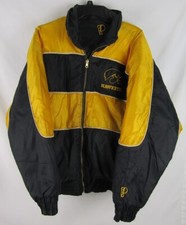 Vintage Pro Player Iowa Hawkeyes Reversible Jacket-Size M-Black/Gold-NCAA-VGUC