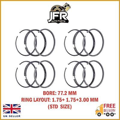 HYUNDAI KIA CRDI 1.6 1.7 D4FB D4FD SOUL SPORTAGE DIESEL ENGINE PISTON RINGS SET