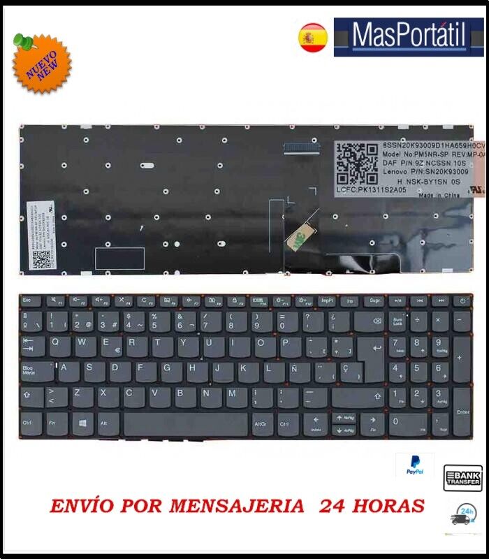 NEW LENOVO IDEAPAD PM5NR-SP REV:MP-0A TEC10 LAPTOP SPANISH KEYBOARD | eBay