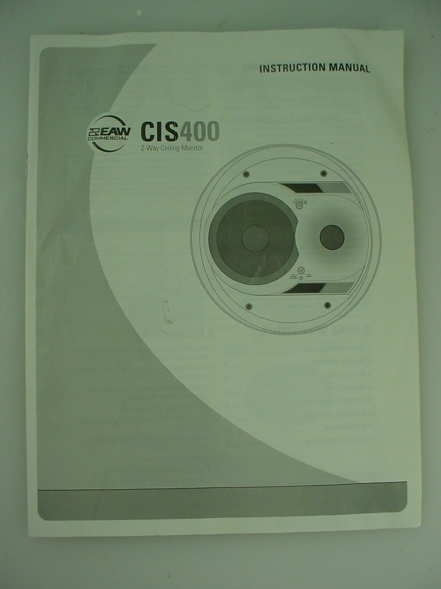 EAW CIS400 COMMERCIAL CIELING MOUNT SPEAKERS PAIR 40-120Watt NEW