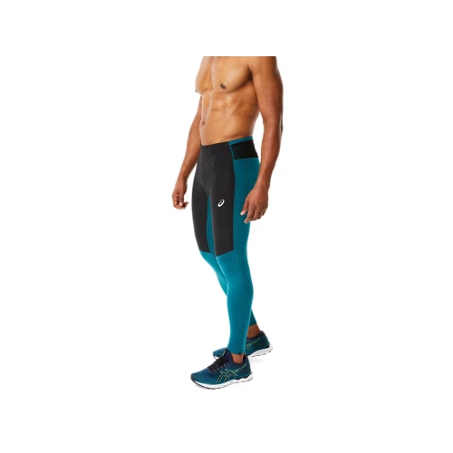 ASICS WINTER RUN TIGHT PANTALONE ADERENTE LEGGINGS DA RUNNING DA UOMO black pine - Imagen 3 de 4