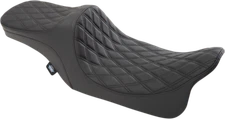 Drag Specialties Predator III 2 Up Seat Black Double Diamond 0801-1308