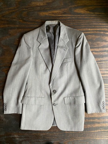 Vintage personalizado para hombre Gris Lana Christian Dior Traje Chaqueta  39R | eBay