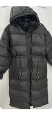 Authentic Adidas by Stella McCartney Long Puffer Black Coat Sz X-Large Hood NWT