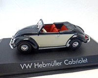 Vw KäFer Cabriolet HebmüLler, 1949, Norev 1:43