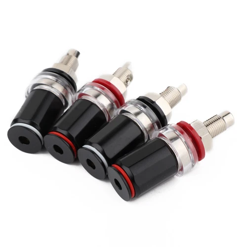 4Pcs 24K Gold Rhodium Plated HiFi Amplifier Speaker Binding Post Socket Terminal - Picture 7 of 17