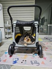 BINGOPAW Hundewagen Hundebuggy Hundebox Transportwagen Faltbar Buggy Jogger XXL