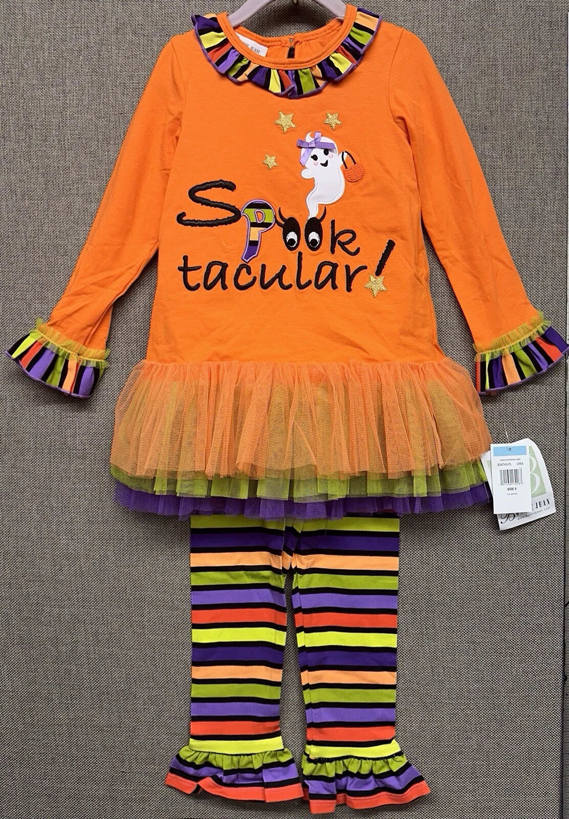 NEW BNWT Bonnie Jean Baby Halloween Outfit Clothes Spooktacular Ghost Size 5
Opens in a new window o
