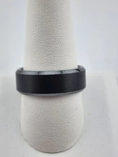 TRITON / FG MEN'S 8.0MM COMFORT FIT GRAY TUNGSTEN CARBIDE WEDDING BAND RING