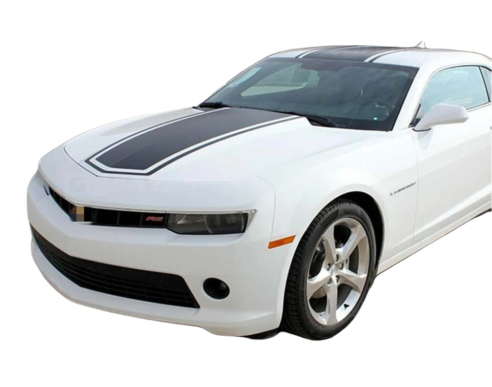 Pegatinas de vinilo para techo trasero de carreras para Chevrolet Camaro Foto 2 de 4