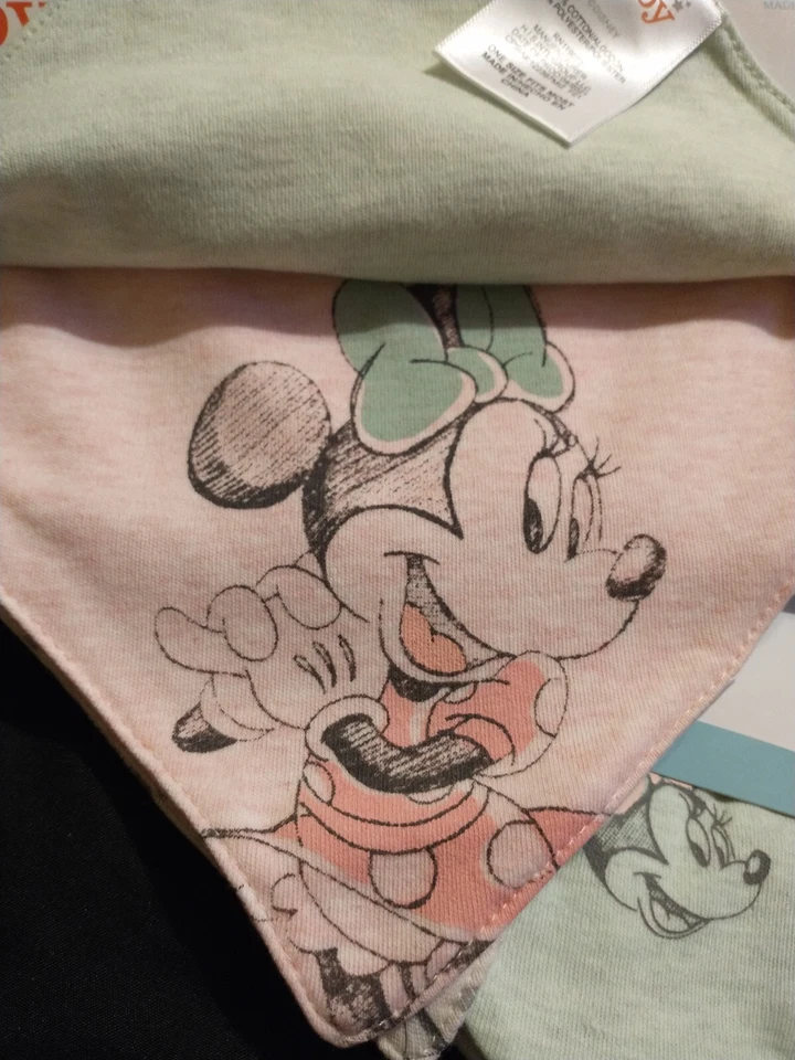 Disney Bebés Niñas Sombreros Baberos Mitones Set Nuevo Con Etiquetas Foto 2 de 4