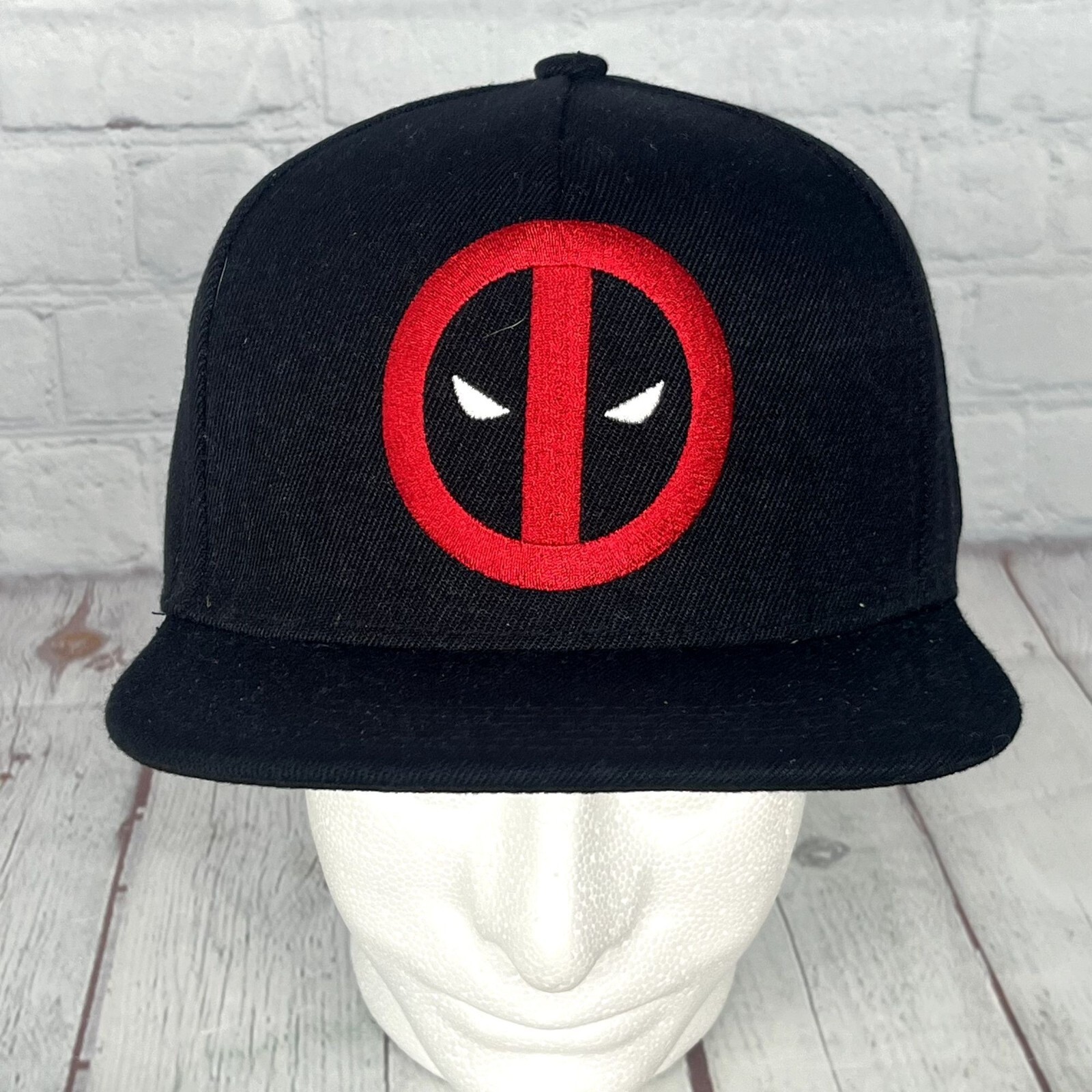 Marvel Deadpool Hat Snapback New without Tags Bla… - image 1