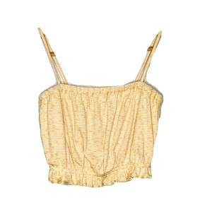 yellow cami crop top