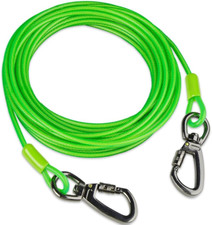 Dog Tie Out Cable, 10/20/25/30/50/70/100 Feet, Suitable for Dogs up to 350 Pound