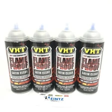 VHT SP115-4 PACK SATIN CLEAR High Temperature Flame Proof Header Paint - 11 oz