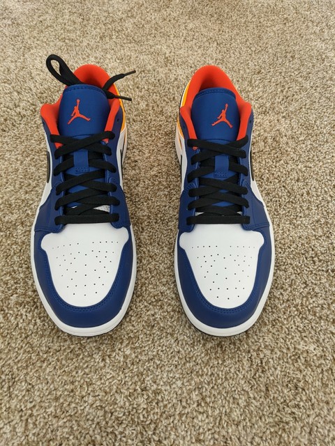 Size 12 - Jordan 1 Low White Deep Royal Blue 2020 for sale online | eBay