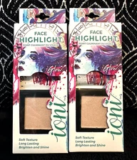 2 IONI GLOW UP FACE "MINI KITS" HIGHLIGHT BLENDABLE SHIMMER SHINE PRESSED POWDER