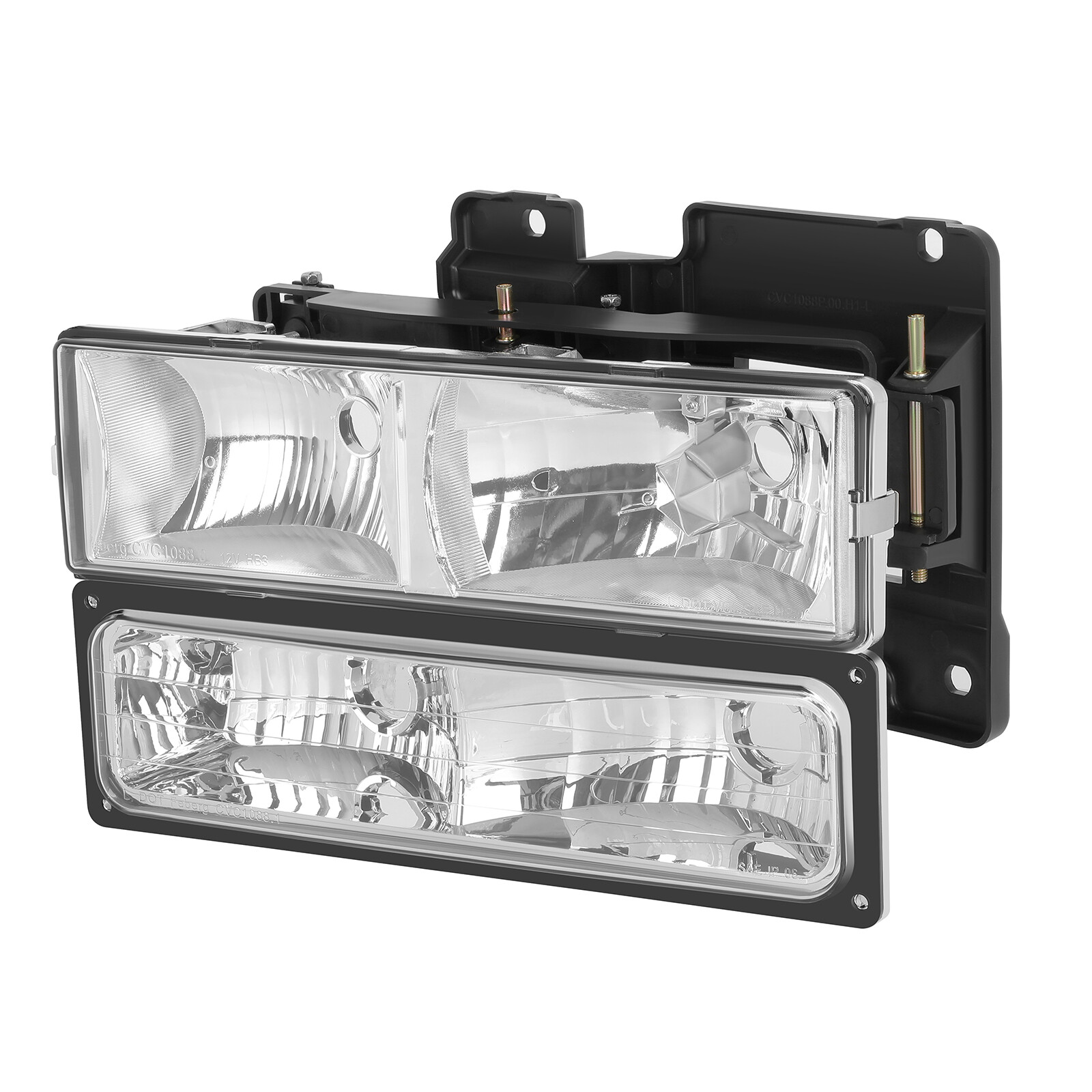 2X Headlights W/ Bumper & Corner Lights For 1988-1993 Chevy C/K 1500 2500 3500 - Foto 8