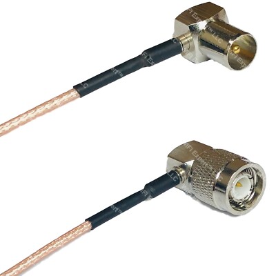 RG316 DVB Pal Male Angle to TNC Male Angle RF Cable Rapid-SHIP LOT