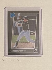Luis Gonzalez 2021 Donruss Optic Black Prizm Rated Rookie /149 White Sox Giants