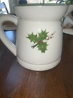 Vintage Laurie Gates Los Angeles Potteries Holly Ribbons Berries Pitcher Xmas — photo 8