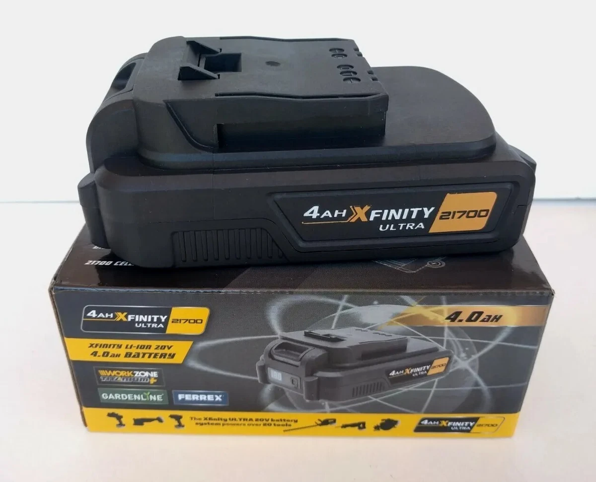 XFinity 20v Battery 4.0ah Lithium ion Ultra for Workzone Ferrex
