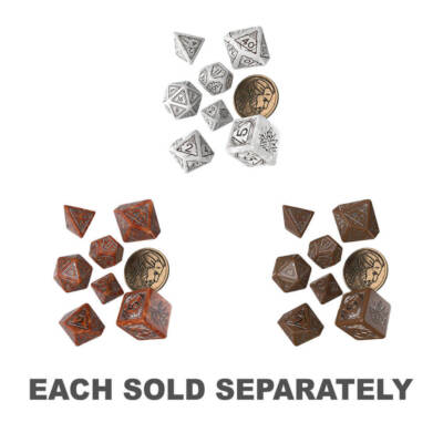 Witcher Role Playing Game Polyhedral Dice Set Geralt Special Coin Dedicated