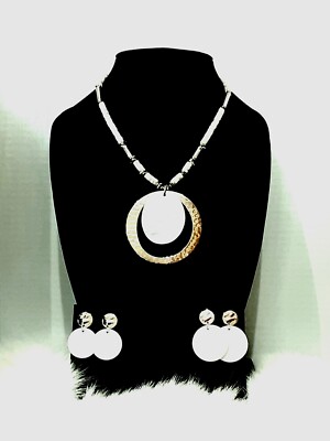 RLM STUDIO SS 925 MOP Necklace and Your Choice Of Earrings, Large Or Small  RM3