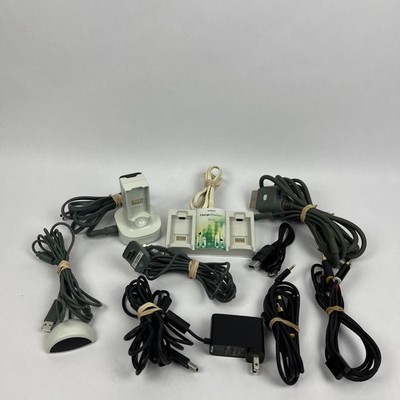 Lot Of 9 Microsoft 360 Cables, Battery Pack, Sensor *Read*
