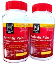 Member's Mark Arthritis Pain Extended Release Tablets 650 mg 200 Ct 2 Pk ED02/28